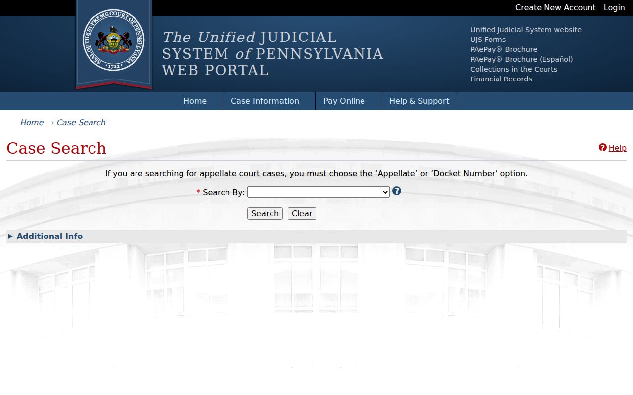 Carbon County criminal history UJS Case Search